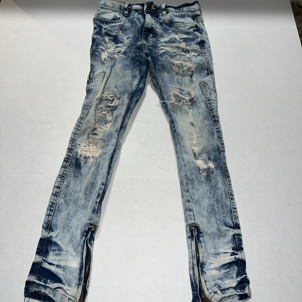 Boys FRWD Denim Jeans Size 12 Zipper Legs
